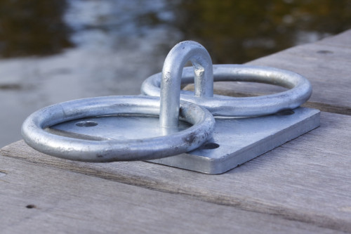 Double mooring ring galvanized