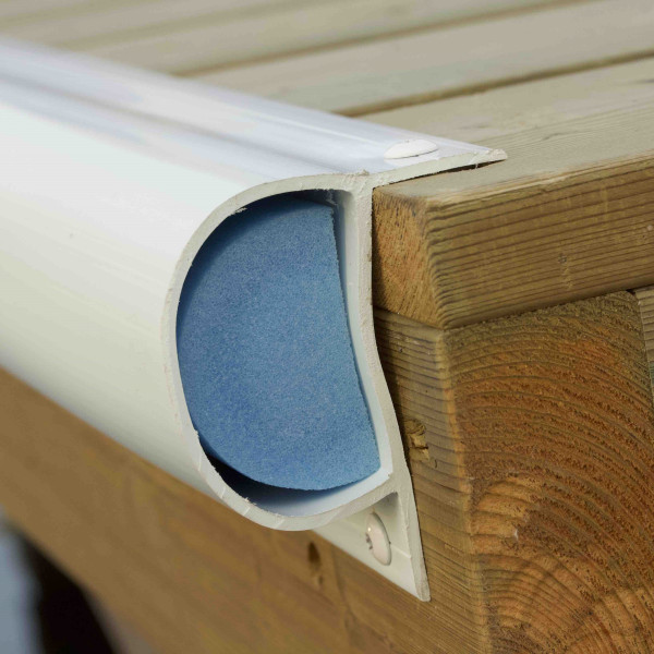 P-profiel 120cm met PE-kern - Wit