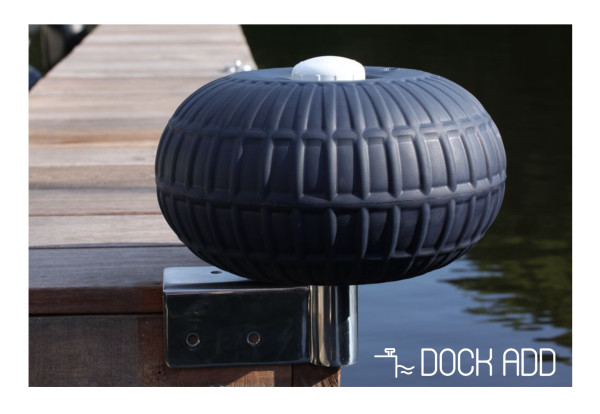 Corner Wheel Stainless Steel - White