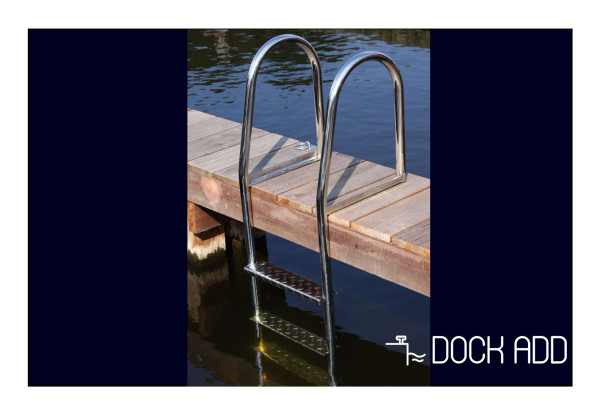 Zwemtrap RVS316 met 5 treden