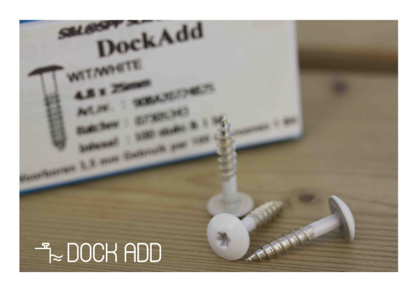 RVS schroef Wit per stuk