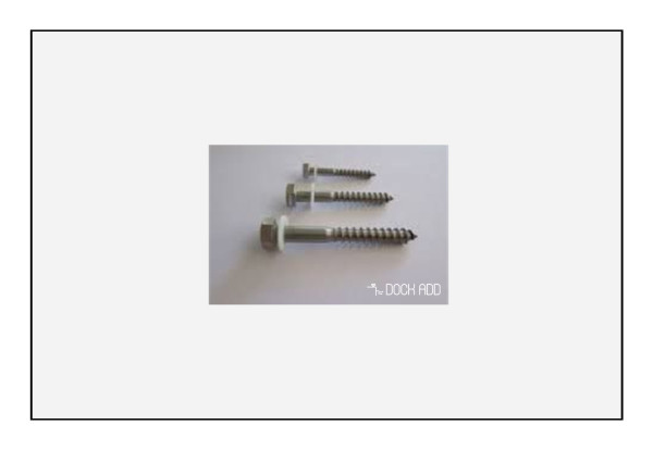 Houtdraadbout met nylon ring M8