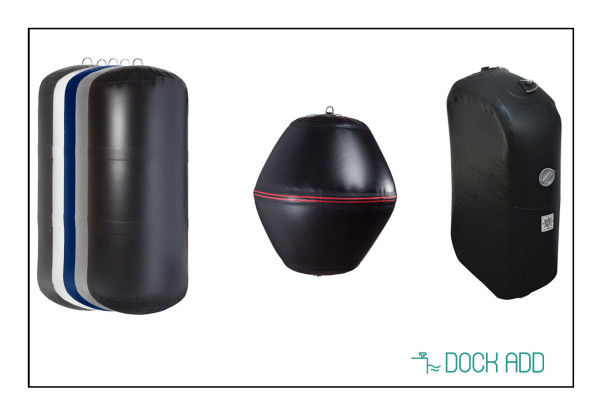 23cmx56cm Lichtgewicht opblaasbare bootfender - Wit