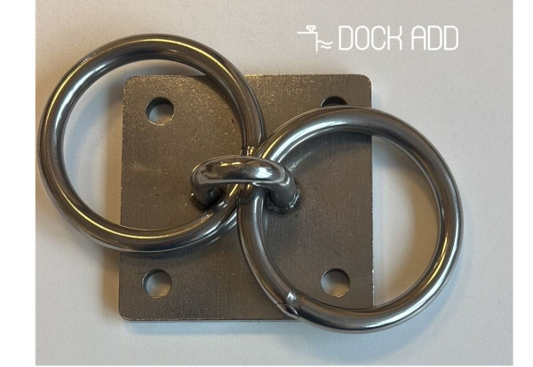 Dubbele afmeerring RVS 316