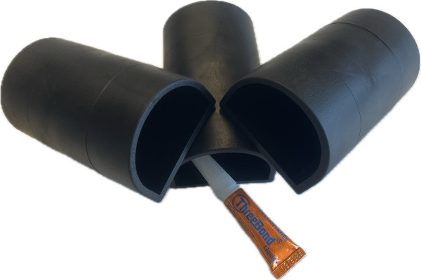 Set verbindingsstukken met lijm - Wit