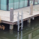 Zwemtrap aluminium, drijvend met 3, 4 of 5 treden - 3 steps