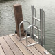 Zwemtrap aluminium, drijvend met 3, 4 of 5 treden - 3 steps