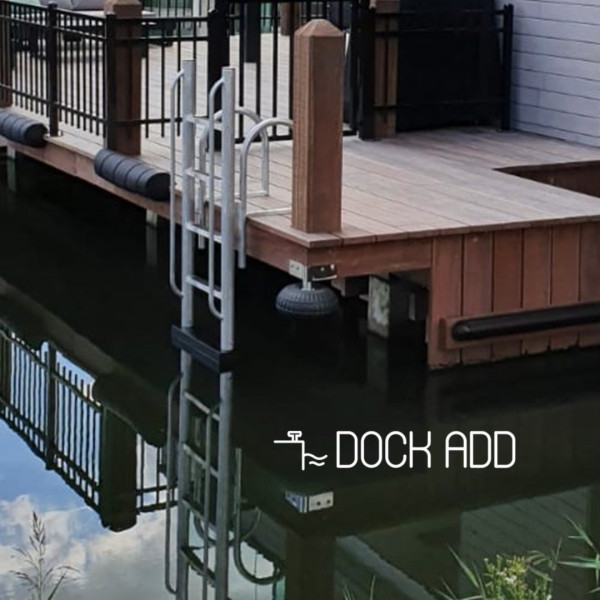 Zwemtrap aluminium, drijvend met 3, 4 of 5 treden - 3 steps