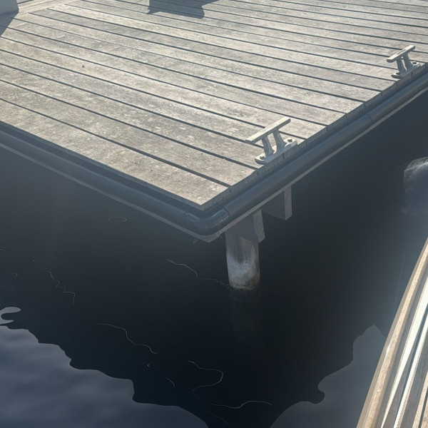 Hoek voor Pro-dock steigerstootrand - Wit