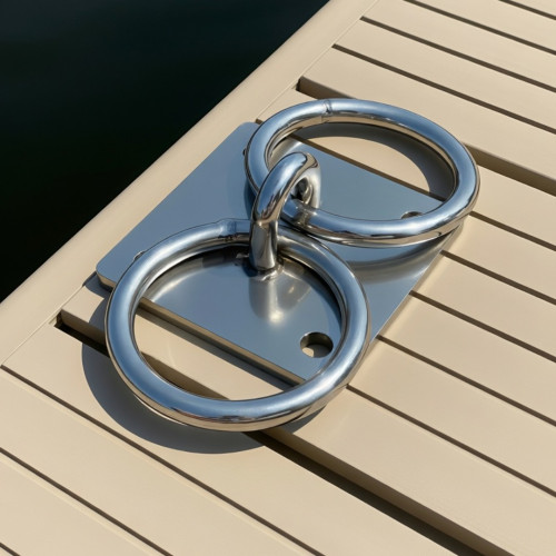 Dubbele afmeerring RVS 316