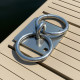 Dubbele afmeerring RVS 316