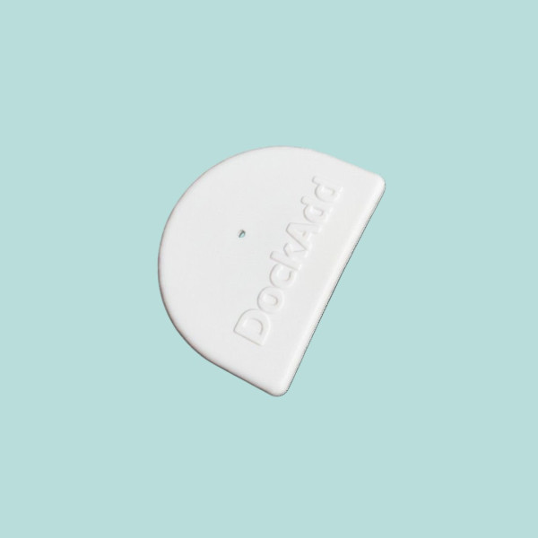End plug for P-profile or Pro-Dock - White